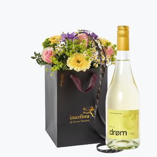 Klassisk, fargerik bukett med Cider